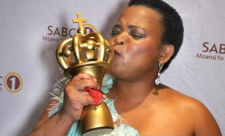 Gospel diva Rebecca Malope with her Crown Award from 2013. Photo: Facebook