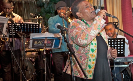 Pinise Saul performing at the Vortex Jazz Club in London, one of the UK’s premier jazz venues. Photo: www.africanindy.com