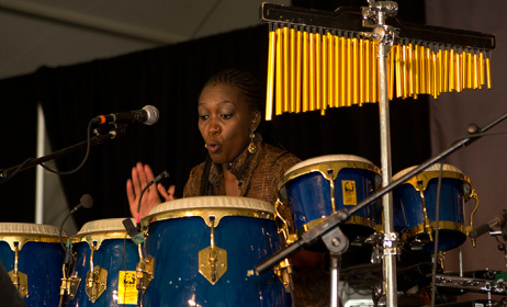Kenyan drummer Kasiva Mutua. Photo: www.festival.si.edu