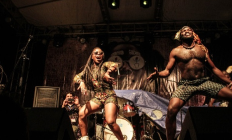 Gato Preto on Stage at Nyege Nyege Festival. Photo: www.kenyanvibe.com