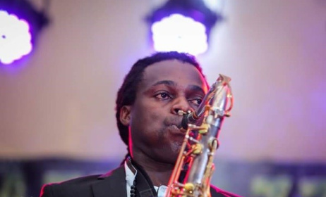 Ugandan saxophonist Herbert Rock. Photo: Herbert Rock's Facebook page